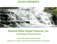 Tablet Screenshot of huyckpreserve.org